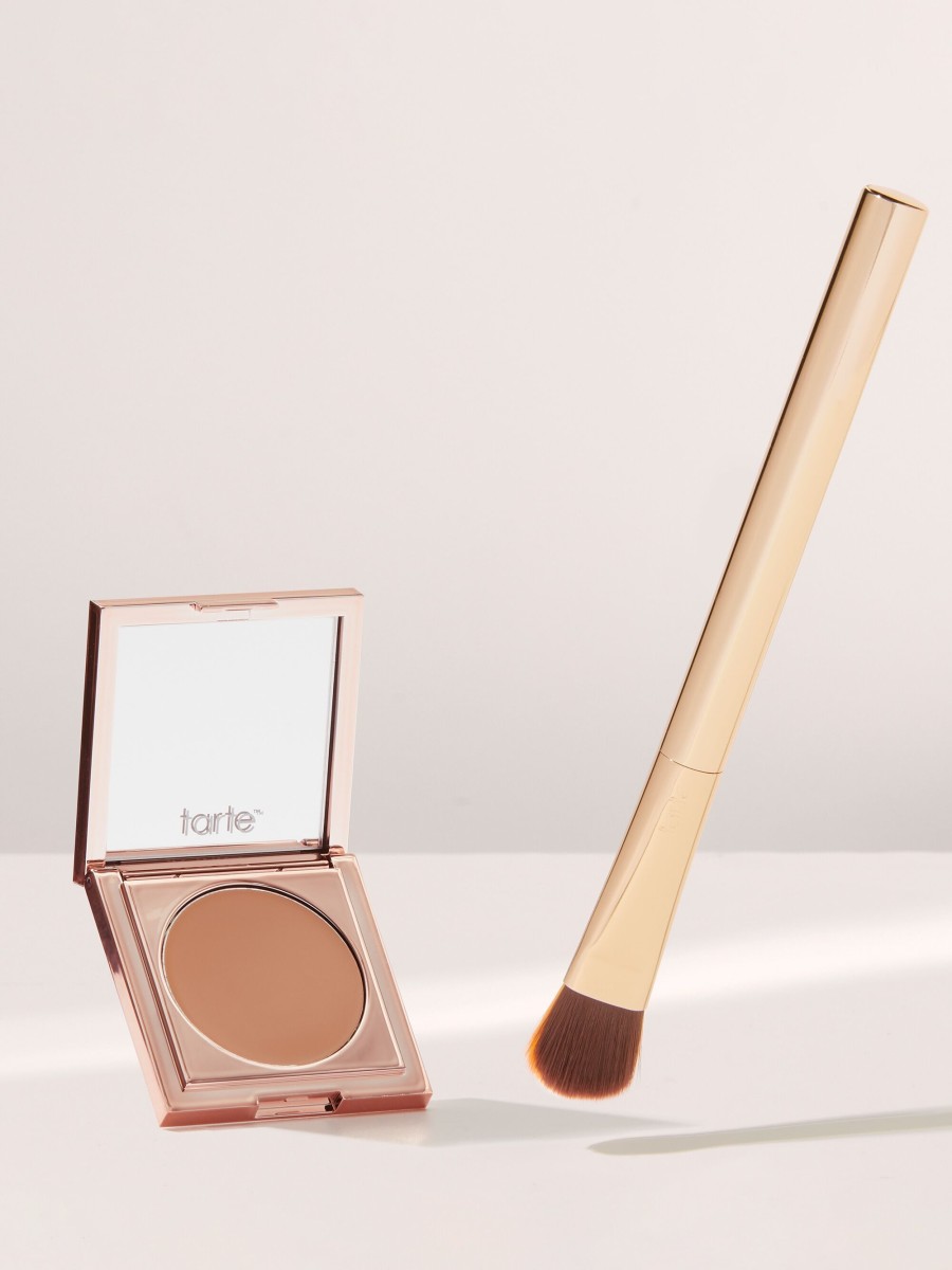 Makeup Tarte Concealer | Dark Circle Defense Cc Undereye Corrector & Brush Duo